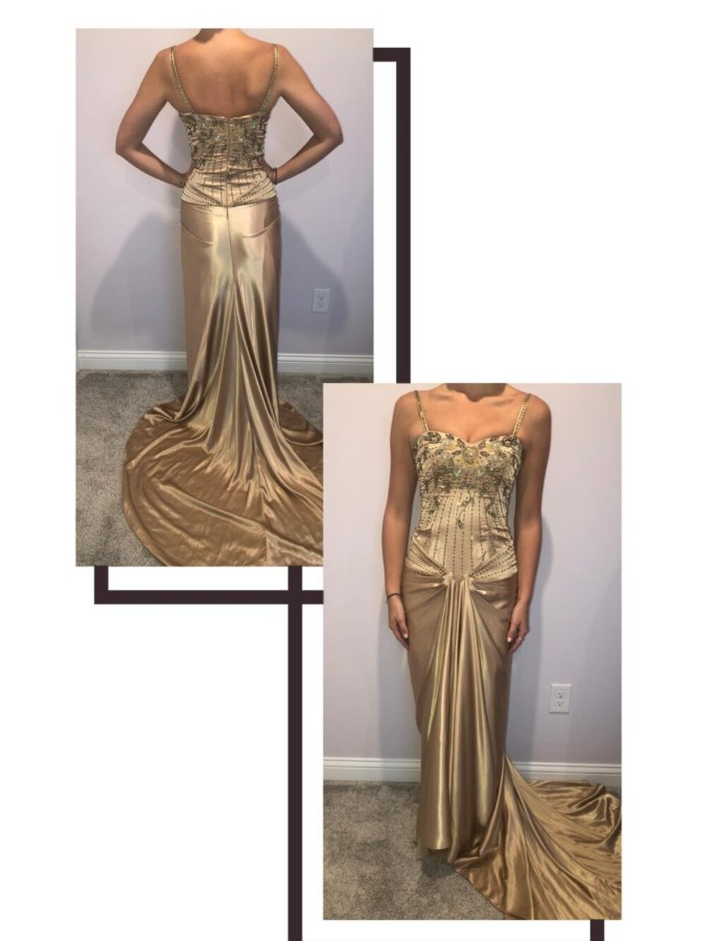 Custom Champagne Dress